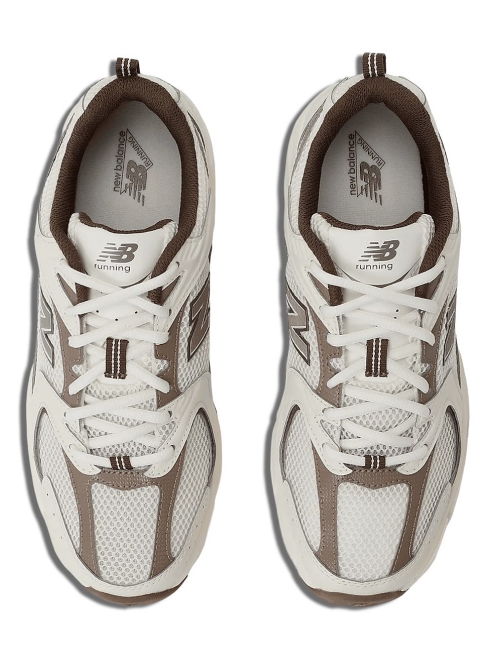 New Balance Sneakers 530 in White and Brown - Picture 2 of 2